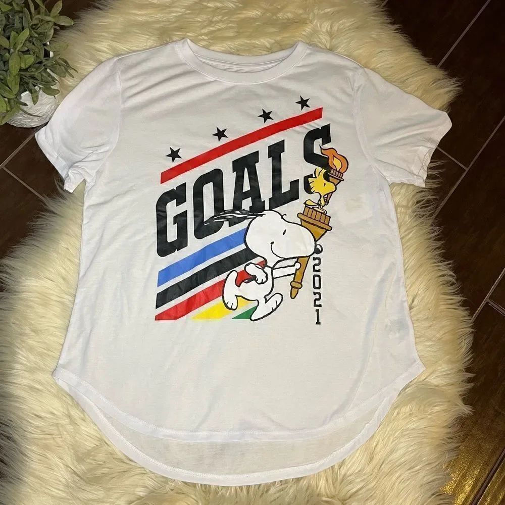 Peanut Olympic goals 2021 T shirt sz XL
